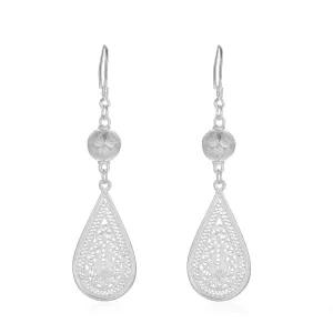 Teardrop Filigree Earrings