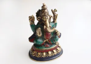 The Lord of Beginning Hindu Deity Ganesha Brass Statue from Nepal