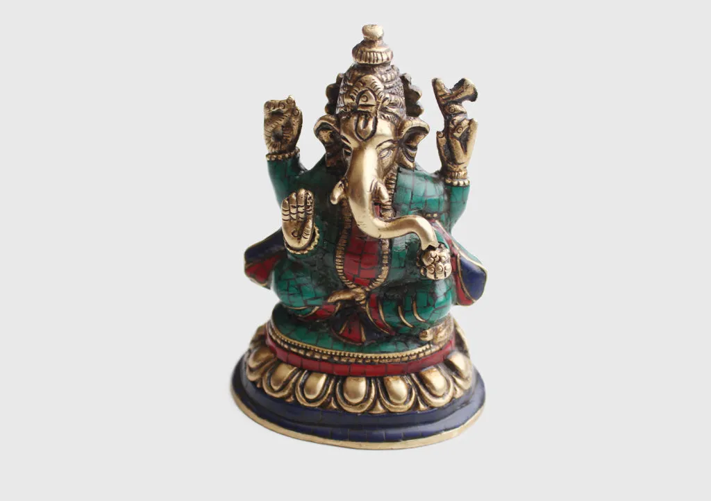 The Lord of Beginning Hindu Deity Ganesha Brass Statue from Nepal