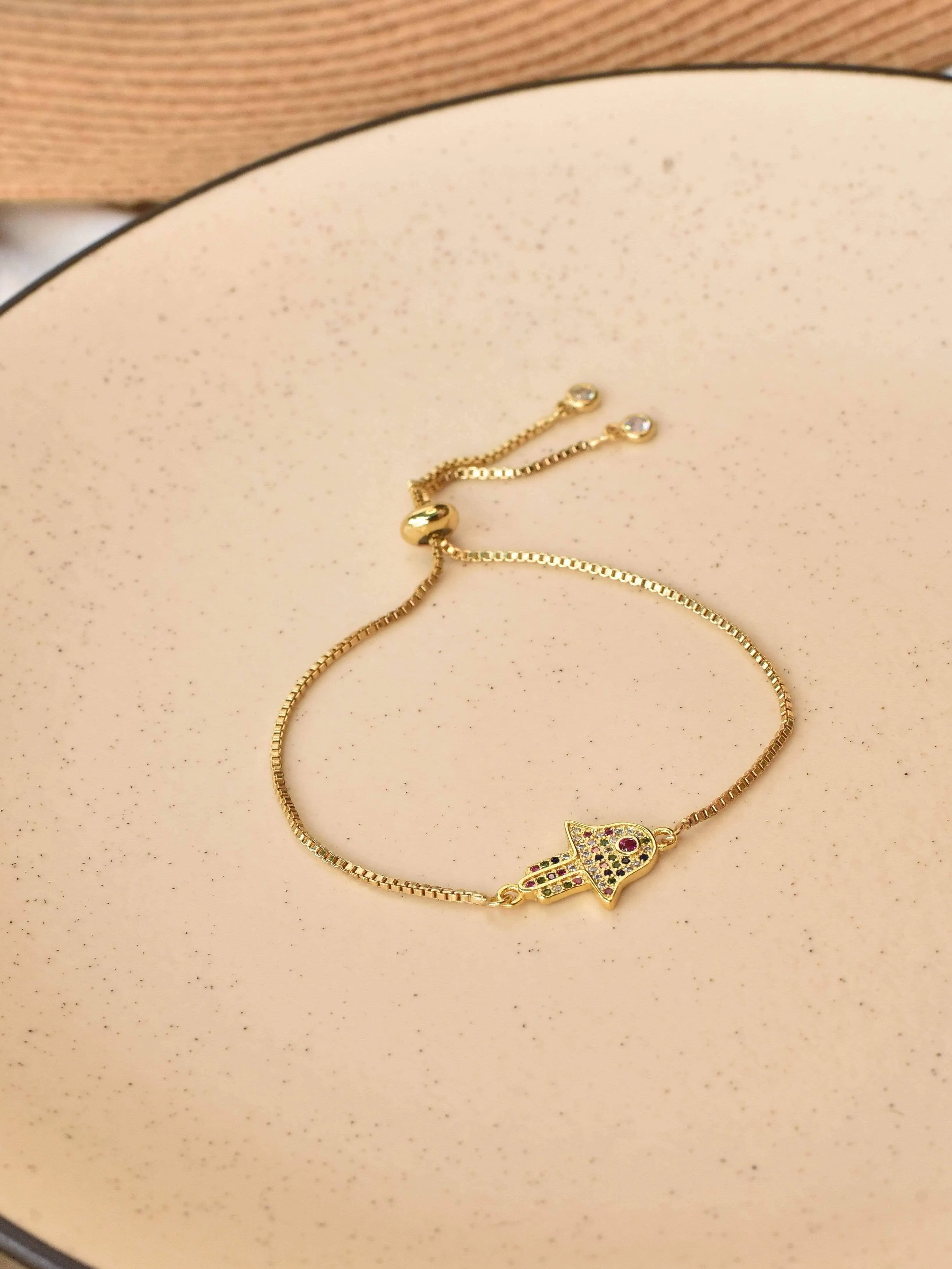 Vibes Hamsa Hand Bracelet