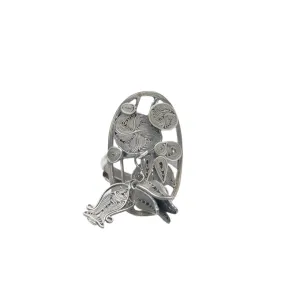 Vintage Oval Dangle Ring