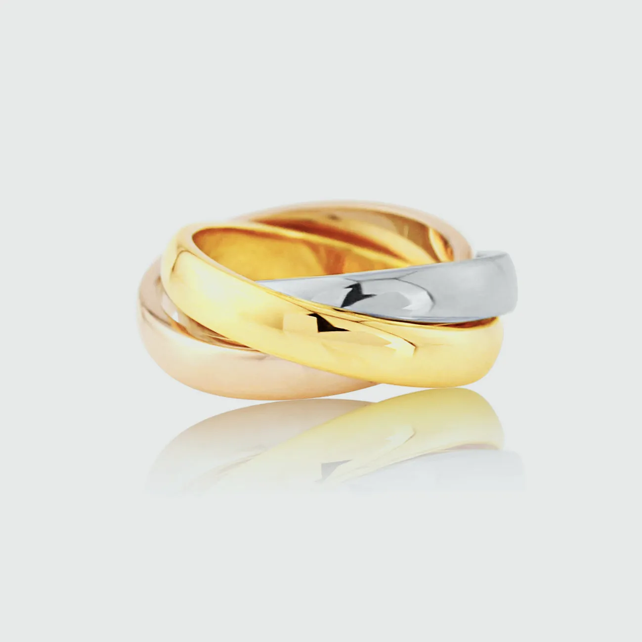 Walton Three Colour Gold Russian Wedding Ring 3mm