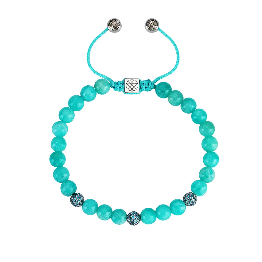 Women’s Amazonite Macrame Beaded Bracelet