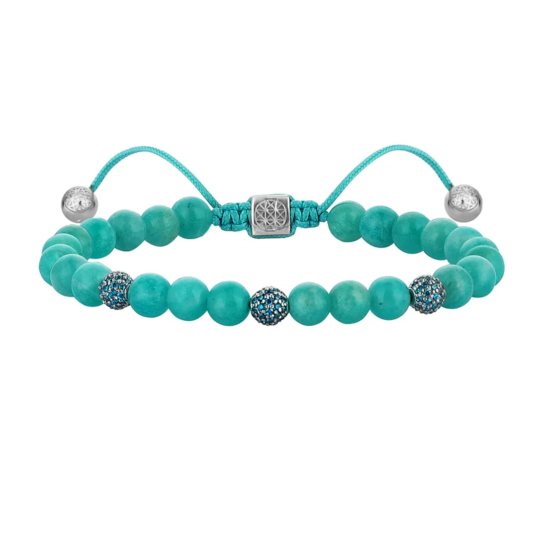 Women’s Amazonite Macrame Beaded Bracelet