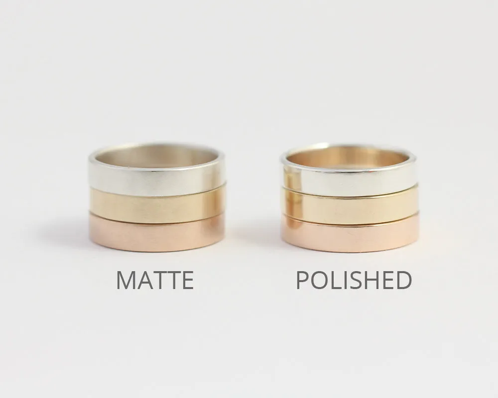 Woodland Ring with Single Diamond - Wide